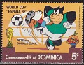 Dominica 1982 Walt Disney 5 ¢ Multicolor Scott 749